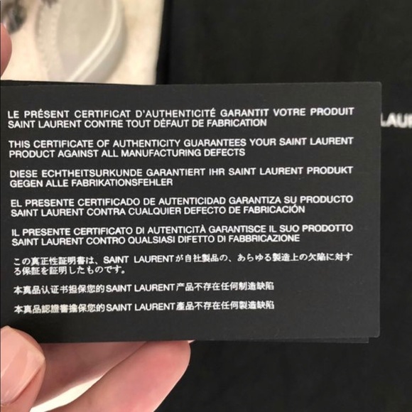 Saint Laurent cream mid-top "Smoking Forever" - Picture 6 of 7